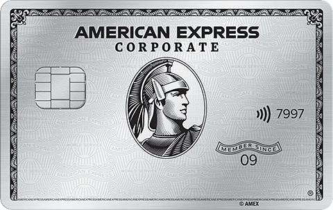 Geschäftsmann mit Corporate Platinum Card
